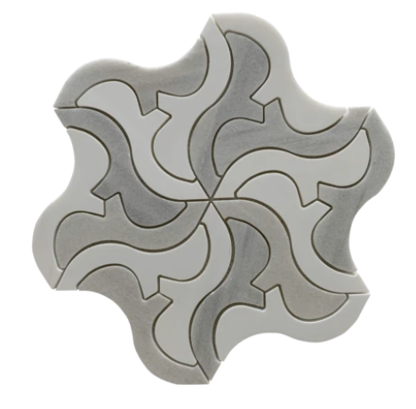 Dolomite & Solto White Polished Marble Mosaic - Polypus