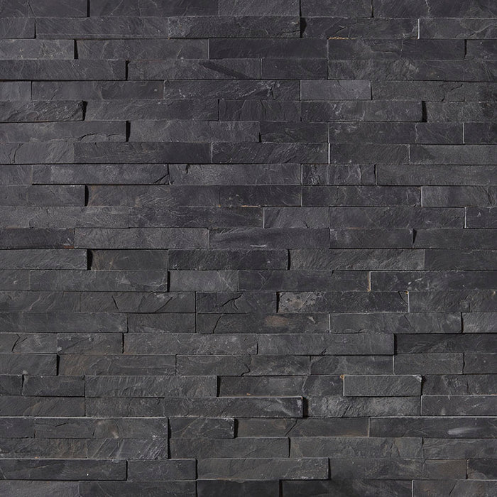 RockMount Stacked Stone Panel Premium Black LPNLSPREBLK624