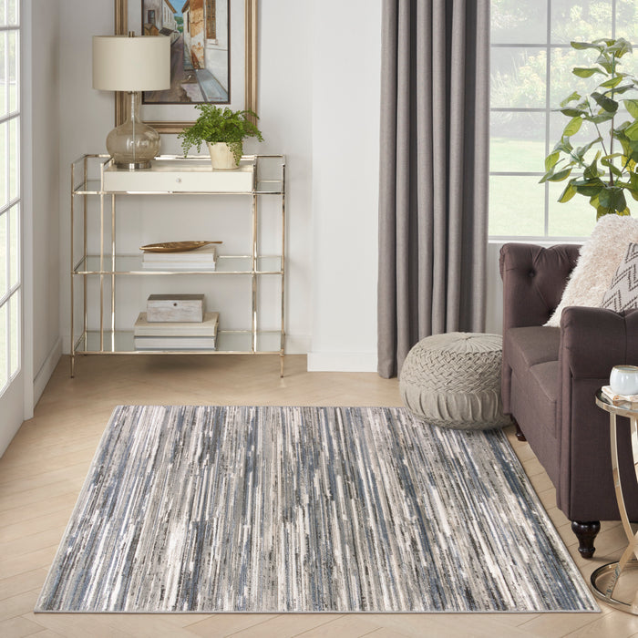 Serenity Home Synthetic Fibers IVGBL Ivory Grey Blue SRH03