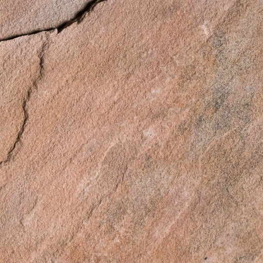 Full Tile Sample - Radiant Red Sandstone Tile - 6" x 6" x 5/8" - 1" Split Edge