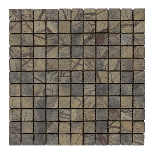 Cafe Forest Marble Mosaic - 1" x 1" Tumbled