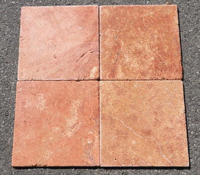 Tumbled Rojo Travertine Tile
