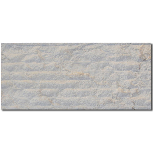 Royal Beige Bone Split Face Limestone Veneer - 8" x 18" x 3/4"