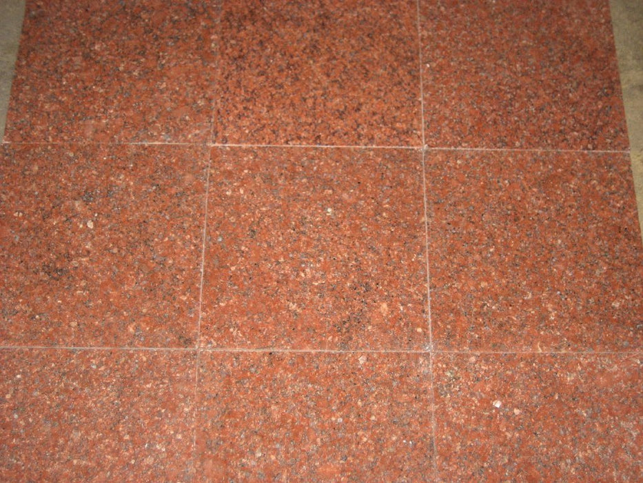 Ruby Red Granite Tile - 24" x 24" x 1/2" Polished