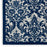 Damask Ivory/Navy IVNAV Polyester