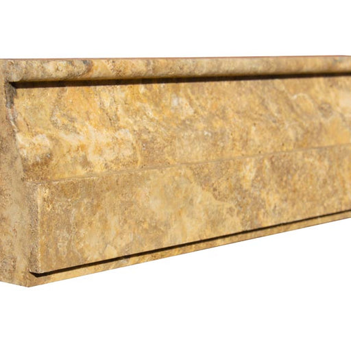 Scabos Honed Travertine Molding - 4" x 12" Colosseo Molding