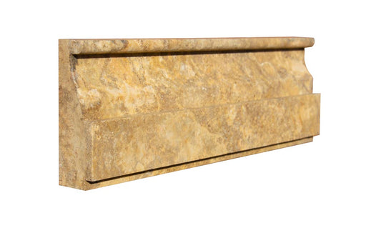 Scabos Honed Travertine Molding - 4" x 12" Colosseo Molding