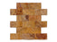 Scabos Honed Travertine Mosaic - 2" x 4" Wavy Brick