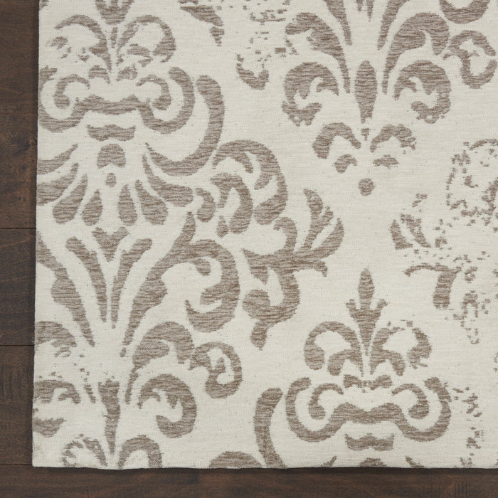 Damask Ivory Polyester IV