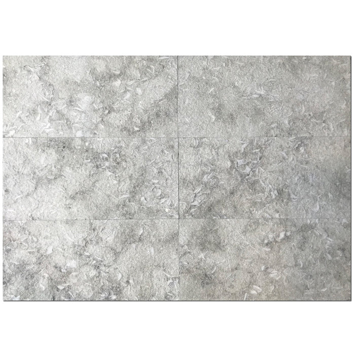 Sea Grass Flamed Limestone Tile - 12" x 24"