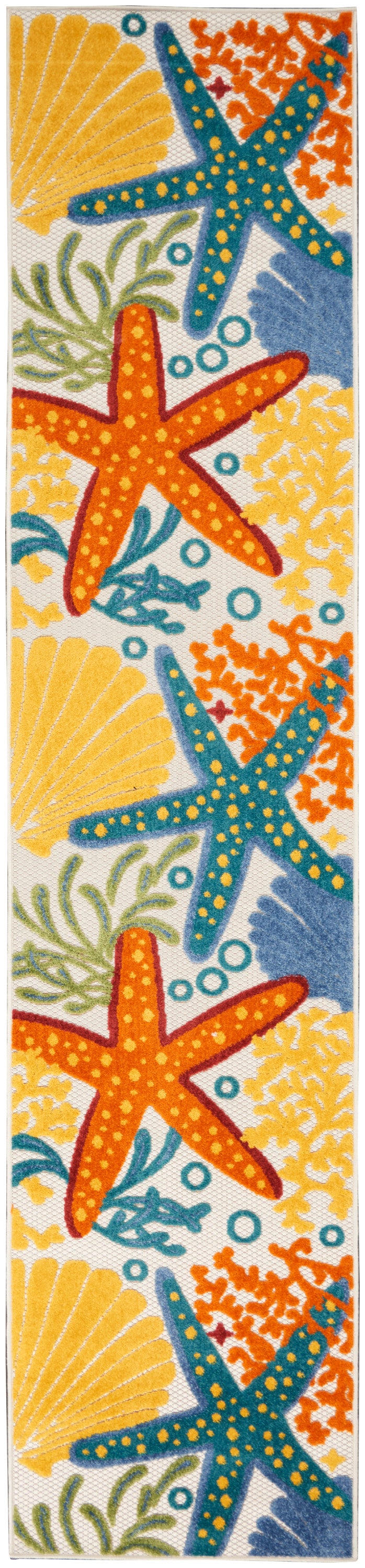 Nourison Aloha ALH24 Multicolor 10 Ft Runner Area Rug | Lowest Price ...