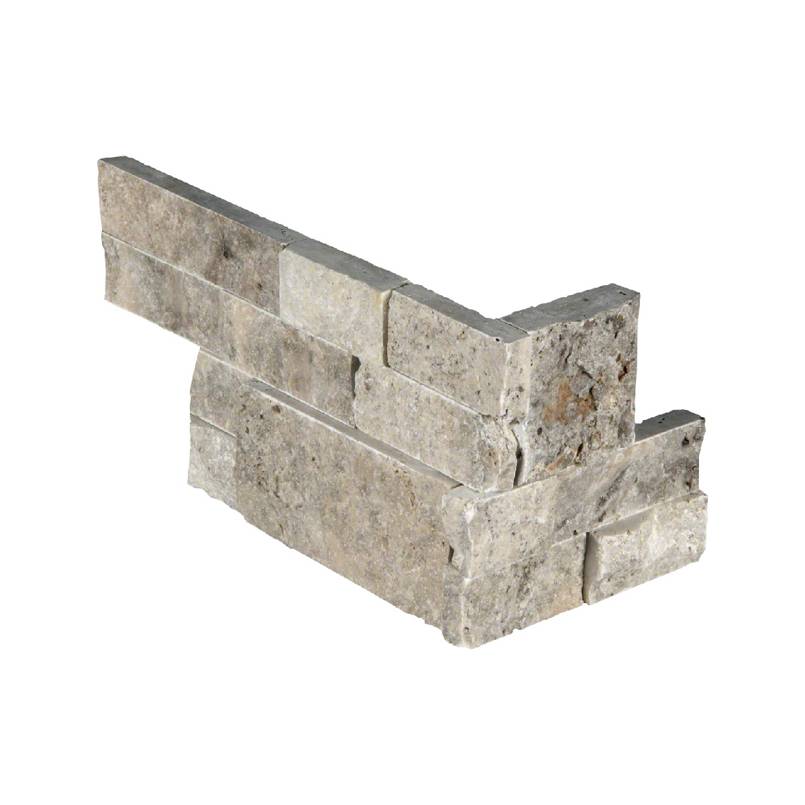 MSI Silver Travertine Split Face Ledgestone Corner | Lowest Price