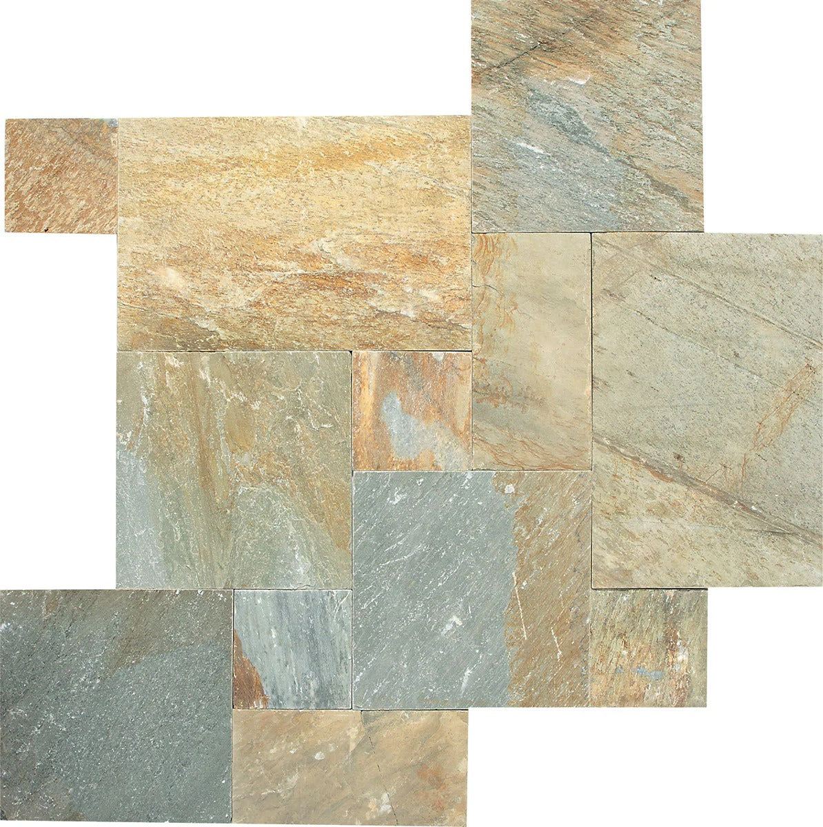 Daltile S783 Golden Sun Natural Cleft Face, Gauged Back Slate Pattern ...