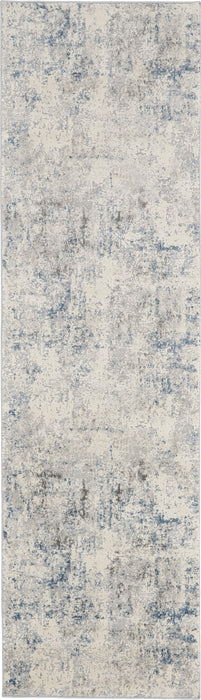 Rustic Textures Ivory / Grey / Blue IVGRB