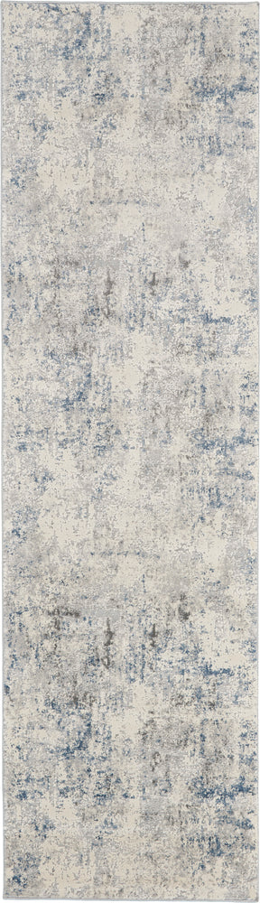 Rustic Textures Ivory / Grey / Blue IVGRB