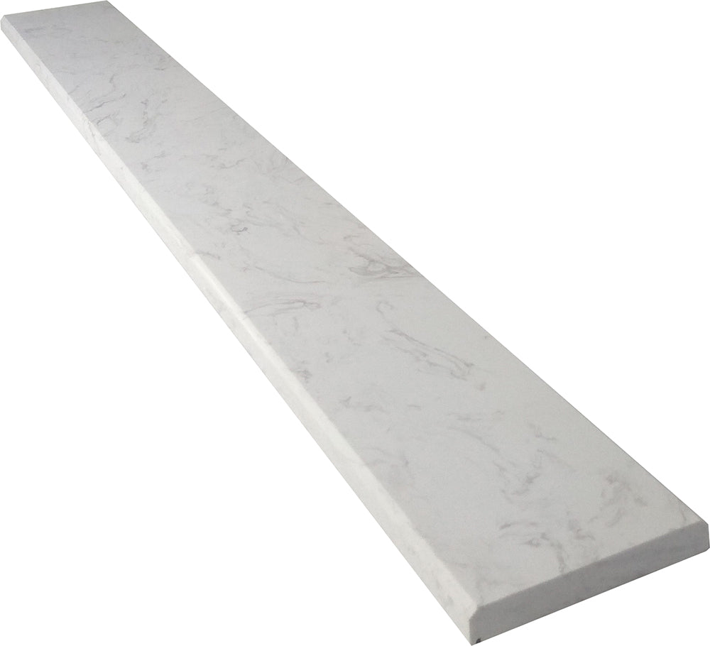 Super Statuary Polished Quartz Threshold - 6" x 36"