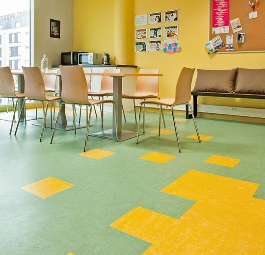 Marmoleum Modular Lemon Zest Linoleum T3251-1010 Topshield Pro