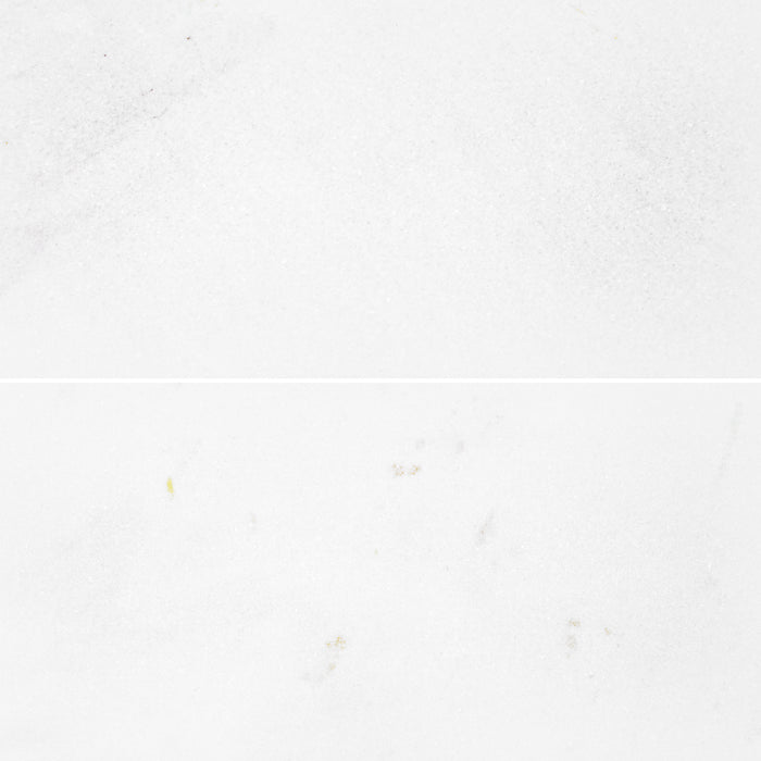 Thassos White Classic Marble Tile - 6" x 12" x 3/8" Honed