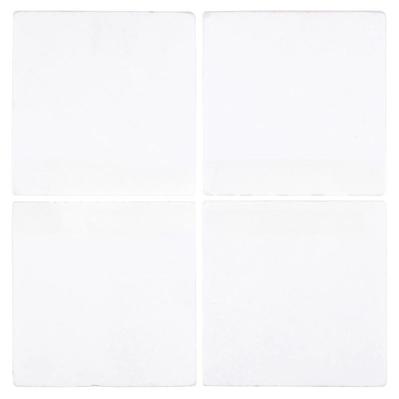 Thassos White Extra Marble Tile - 6" x 6" x 3/8" Tumbled