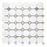 Thassos White Marble Mosaic - Octagon with Ming Green Dots