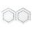 Thassos White Marble Mosaic - 5" Hexagon with Ming Green Polished