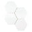 Thassos White Marble Mosaic - 6" Hexagon Polished