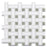Thassos White Marble Mosaic - Triple Weave with Ming Green Dots Polished