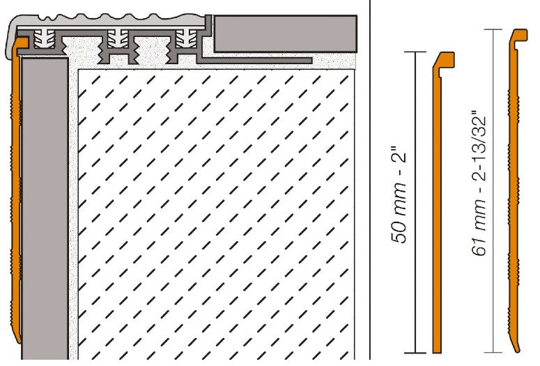 TAPR61AE/150 Satin Anodized Aluminum 2 13/32" x 4' 11"