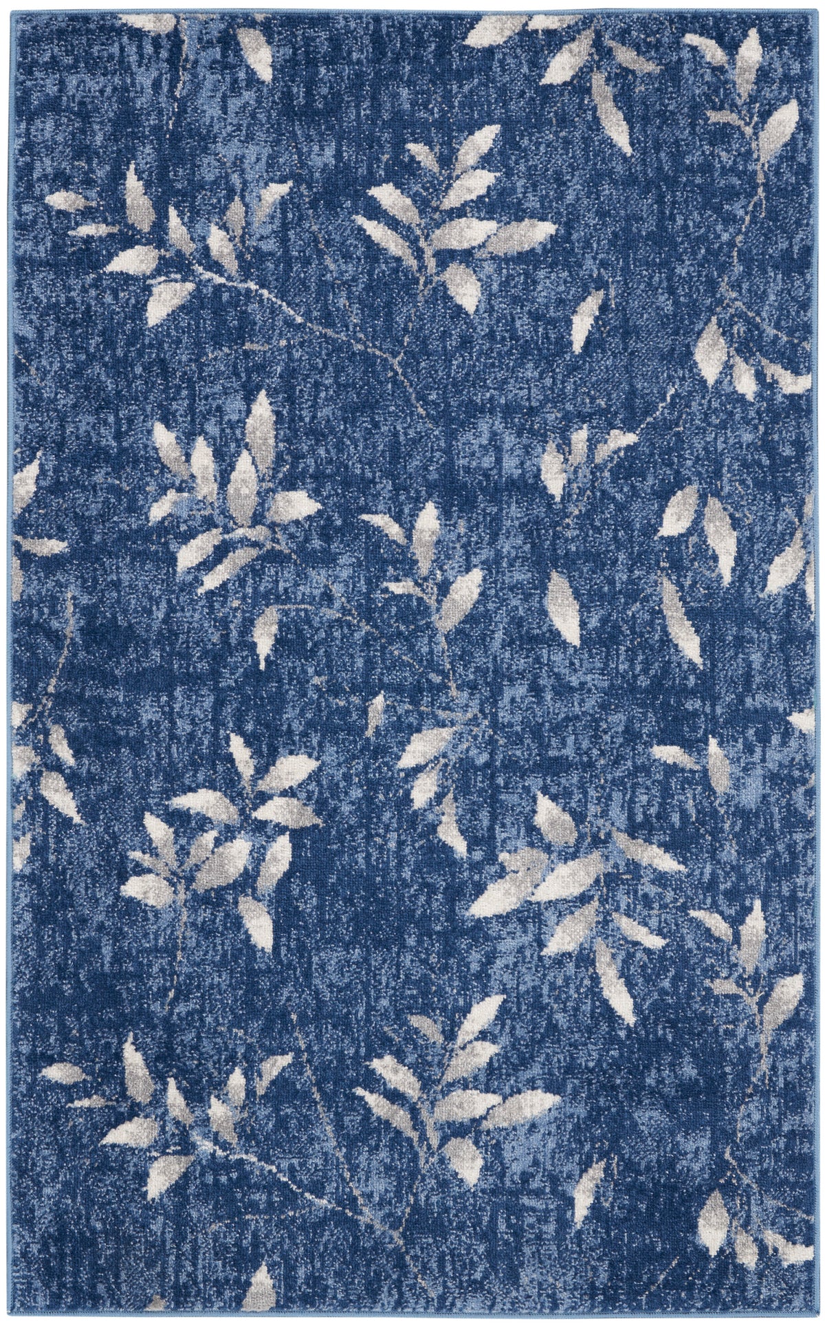 River Flow Rug Nourison River Flow RFV03 Navy Ivory 3 Ft x 5 Ft Area Rug — Stone ...