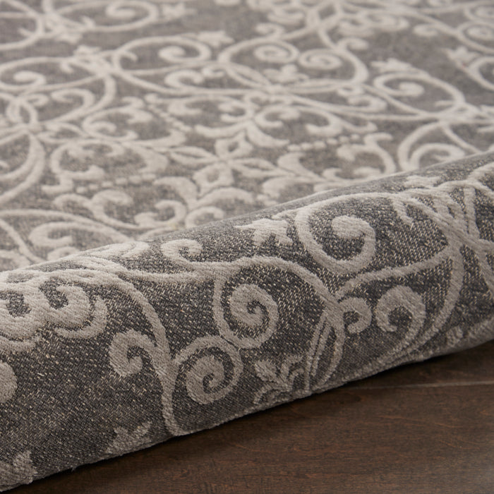 Damask Polyester GREY Grey