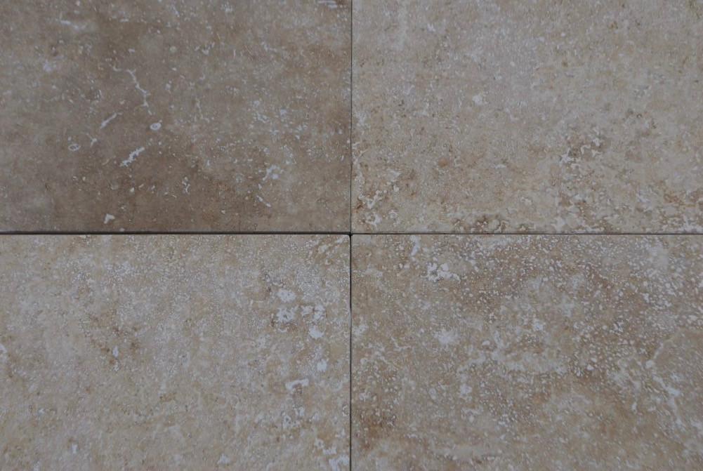Full Tile Sample - Turco Classico Cross Cut Commercial Travertine Tile - 12" x 12" x 3/8" Honed