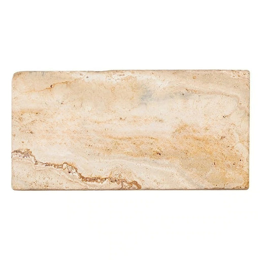 Full Tile Sample - Valencia Travertine Tile - 4" x 4" x 3/8" Tumbled