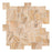 Valencia Travertine Mosaic - Mini Versailles Pattern Tumbled