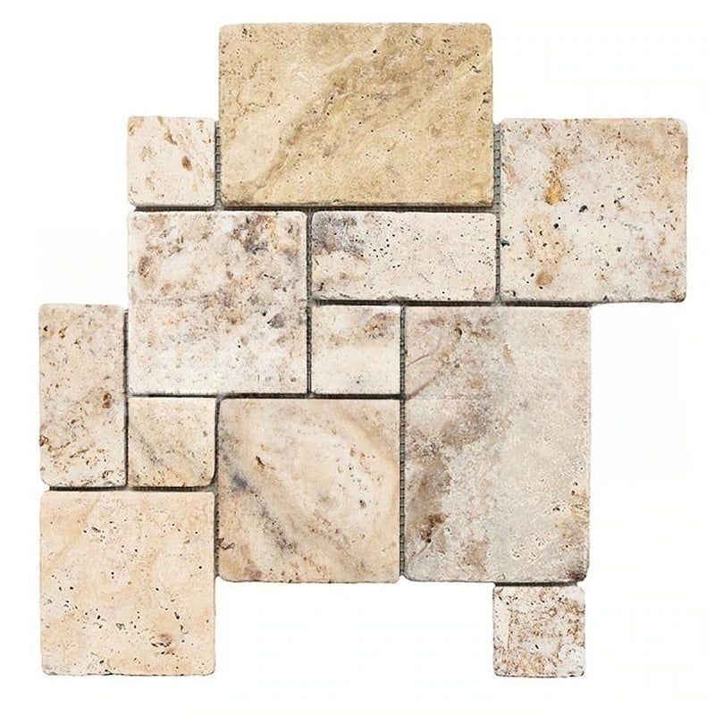 Valencia Travertine Mosaic - Opus Mini Pattern | Stone & Tile Shoppe