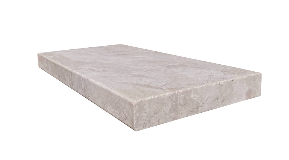 Verona Sandblasted & Brushed Marble Modern Coping - 12" x 24"