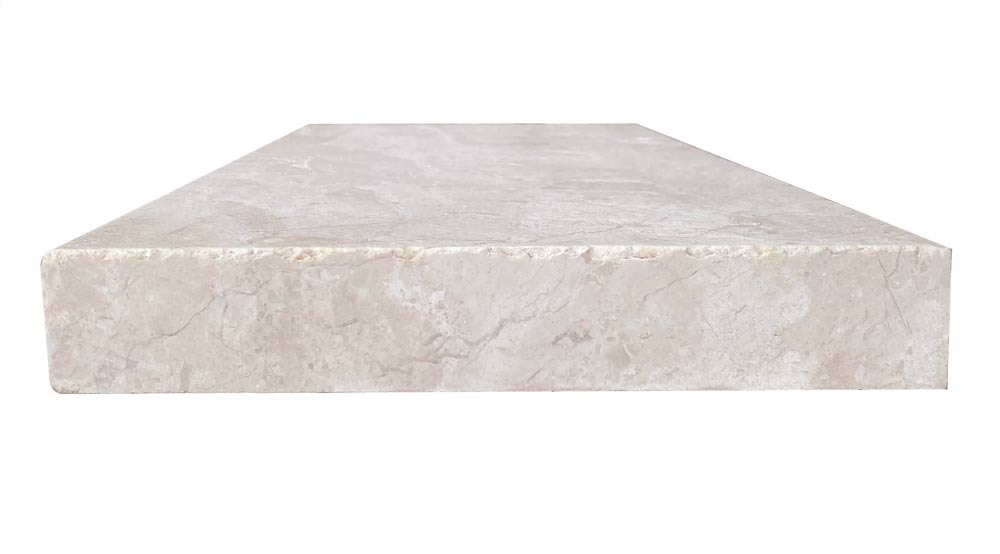 Verona Marble Coping - 12" x 24" Sandblasted & Brushed