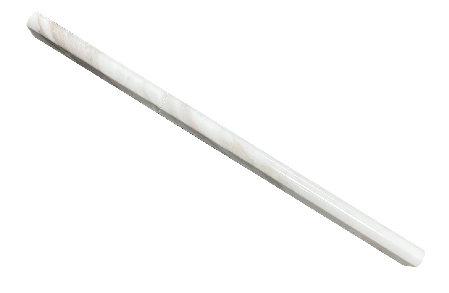 Volakas Polished Marble Liner - 5/8" x 12" Pencil