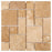 Walnut Travertine Mosaic - 3 Piece Mini Pattern Tumbled