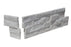 White Split Face Slate Ledgestone Corner - 6" x 18" x 6"