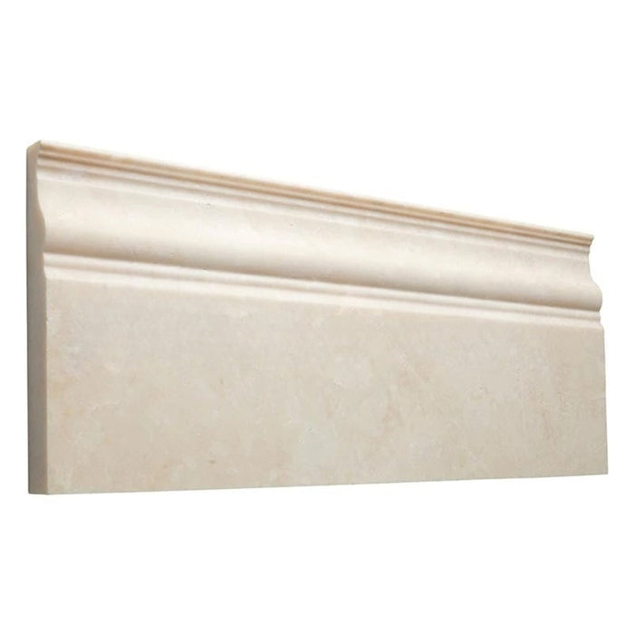 White Pearl Marble Baseboard - 4 3/4" x 12"