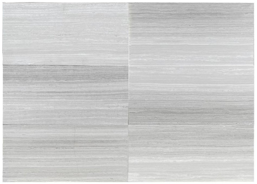 White Wood Vein Cut Filled & Honed Marble Tile | Lowest Price — Stone ...