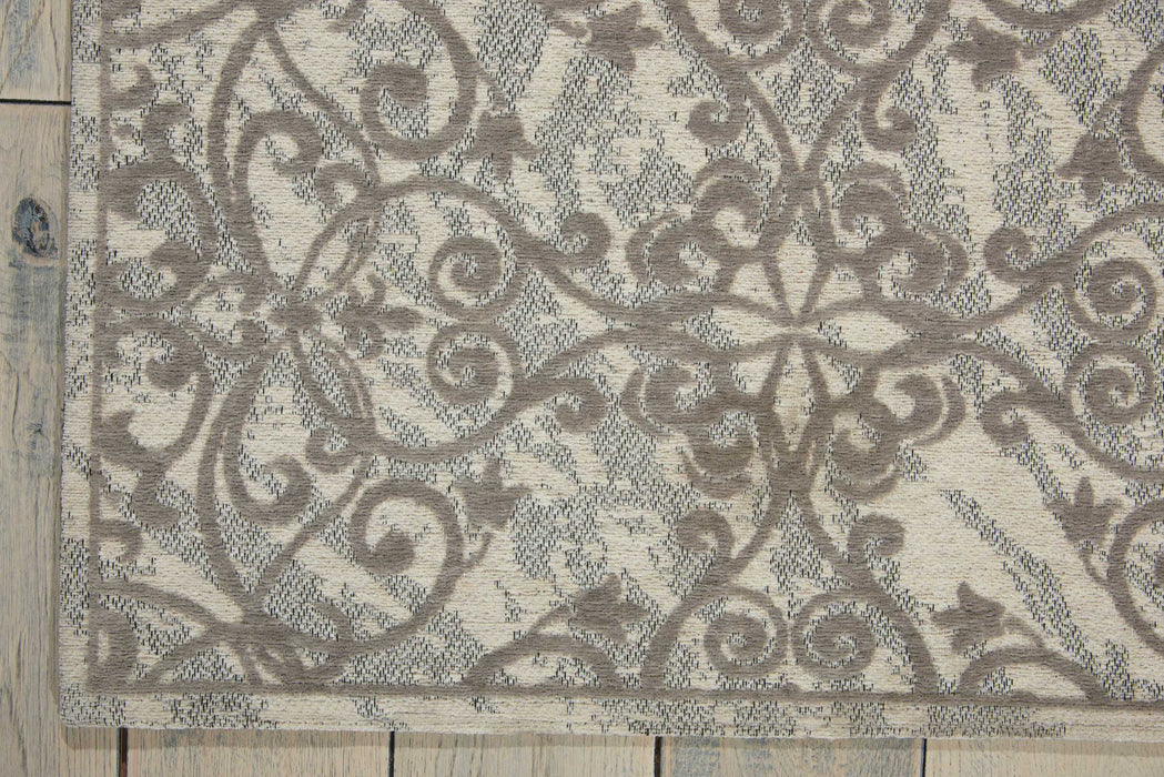 Damask Ivory/Grey IVGRY Polyester