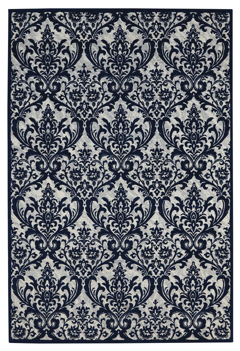 Damask Ivory/Navy IVNAV