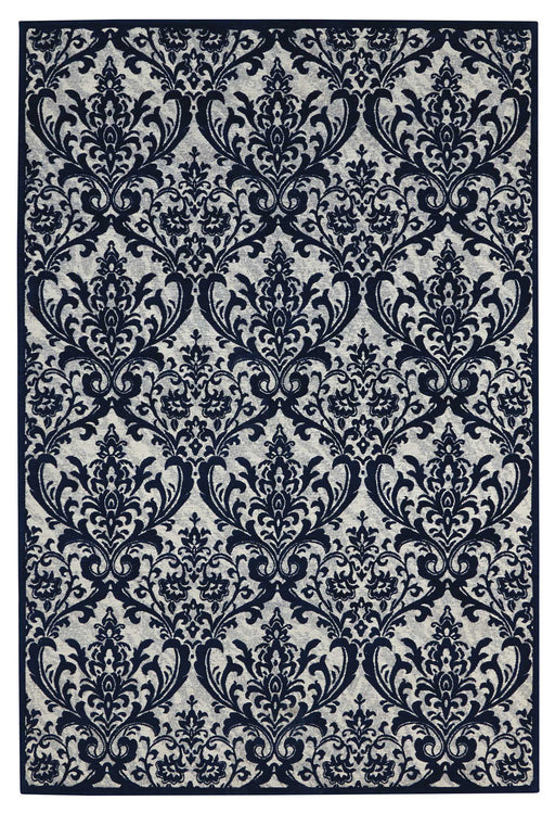 Damask Ivory/Navy IVNAV