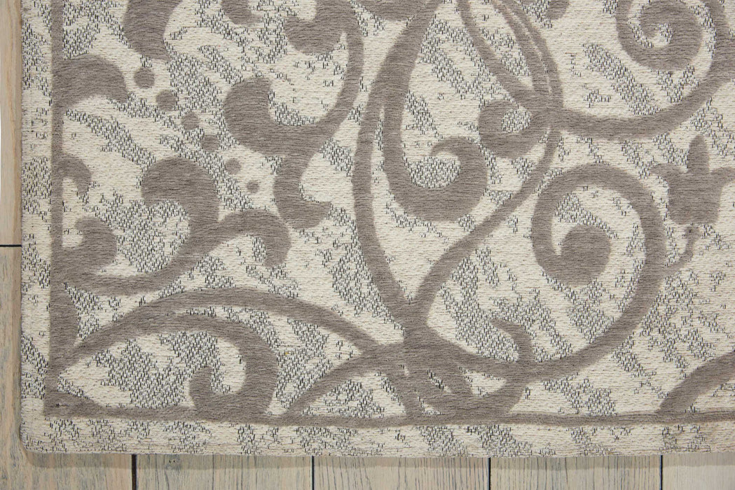 Damask Ivory/Grey IVGRY Polyester