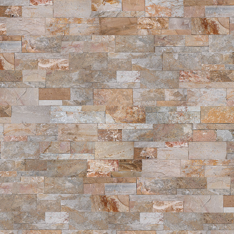 MSI Golden White Quartzite Split Face Ledgestone | Lowest Price
