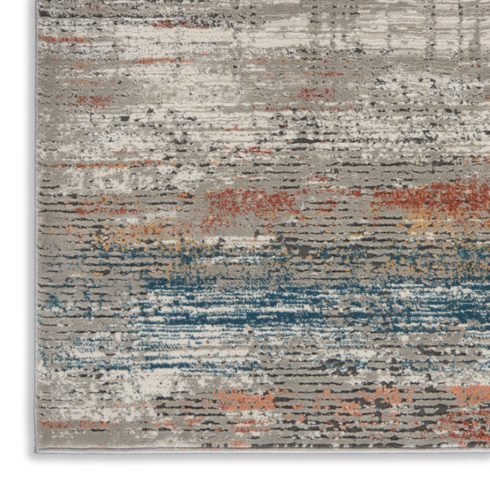 Rustic Textures Grey / Multi GRYMT Synthetic Fibers