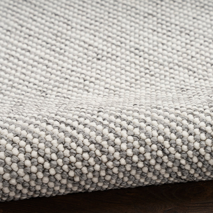 Natural Texture Polyester NTX01 Ivory Grey