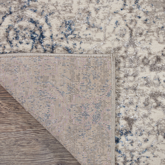 Royal Terrace Polyester Beige Blue BGEBL