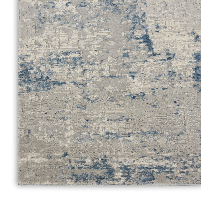 Rustic Textures Ivory Blue IVBLU Synthetic Fibers